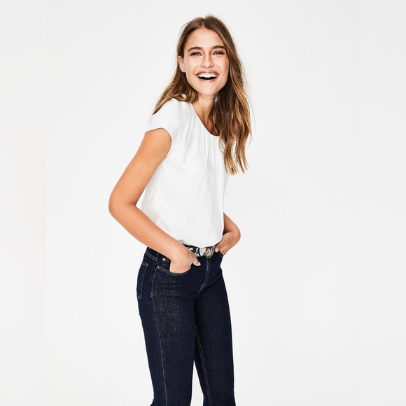 Boden Ravello silk top white size 12 - Picture 2 of 12